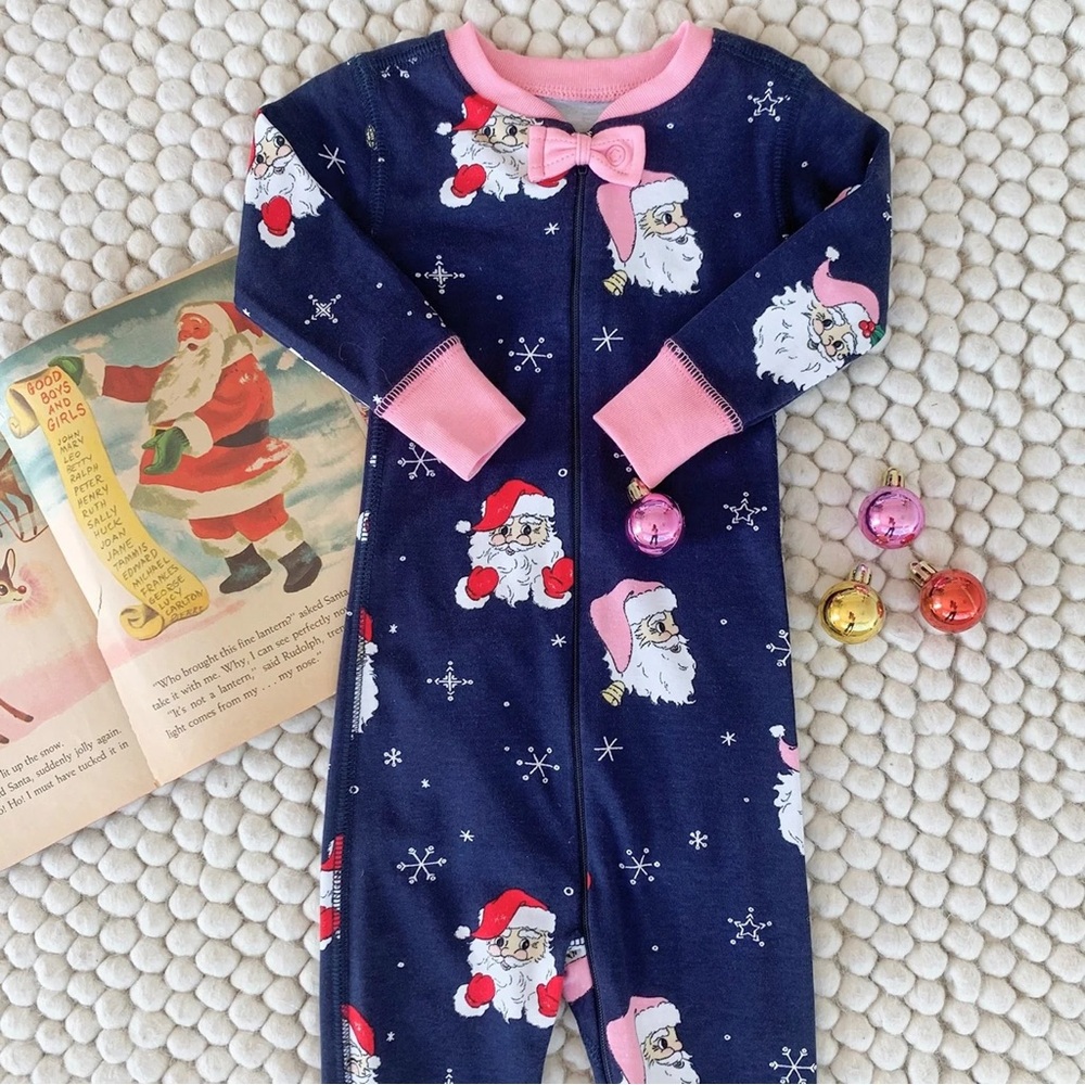 NWOT The Beaufort Bonnet Company Sleeper in Dear Santa Noelle's Night Nights